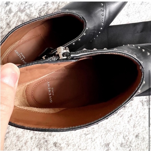 Givenchy studded pointed toe stiletto ankle boots 38 - Picture 5 of 8
